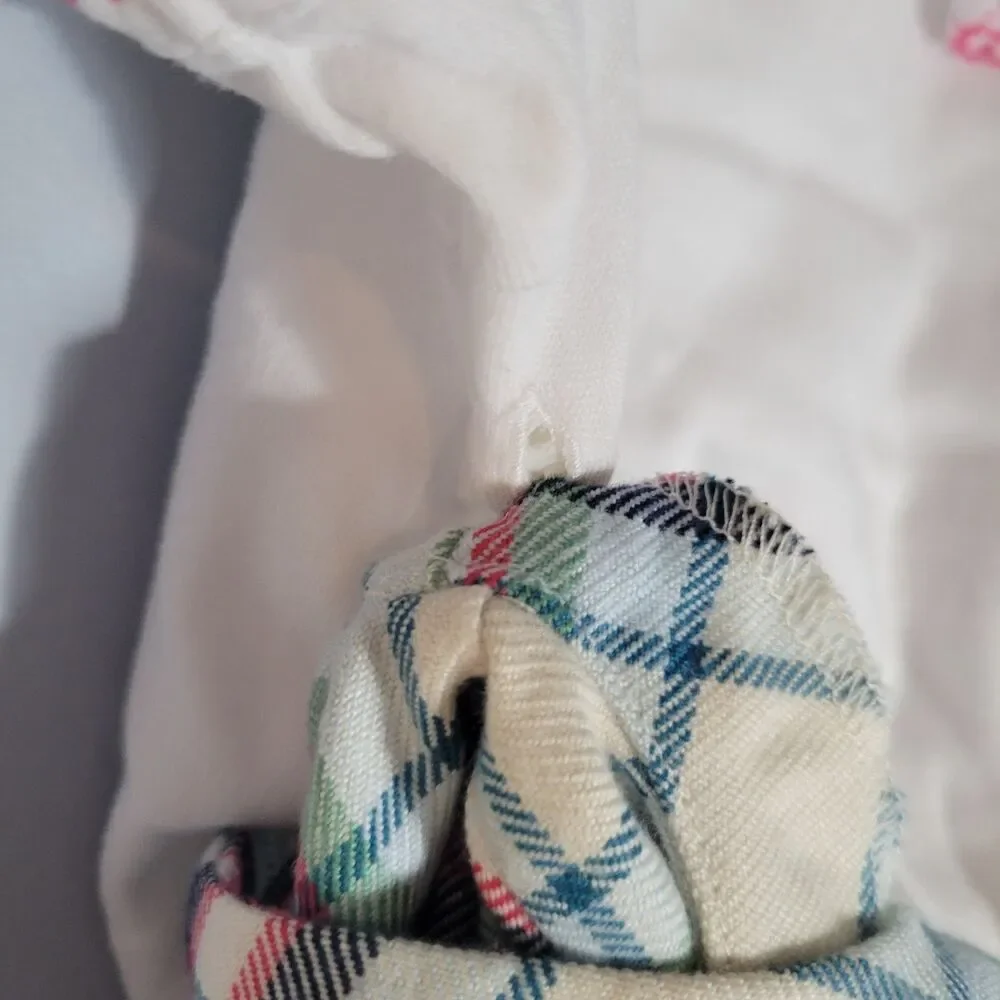 The Beaufort Bonnet Co NWT Classic Plaid Brooksy Bubble Romper Set Girls 18-24M